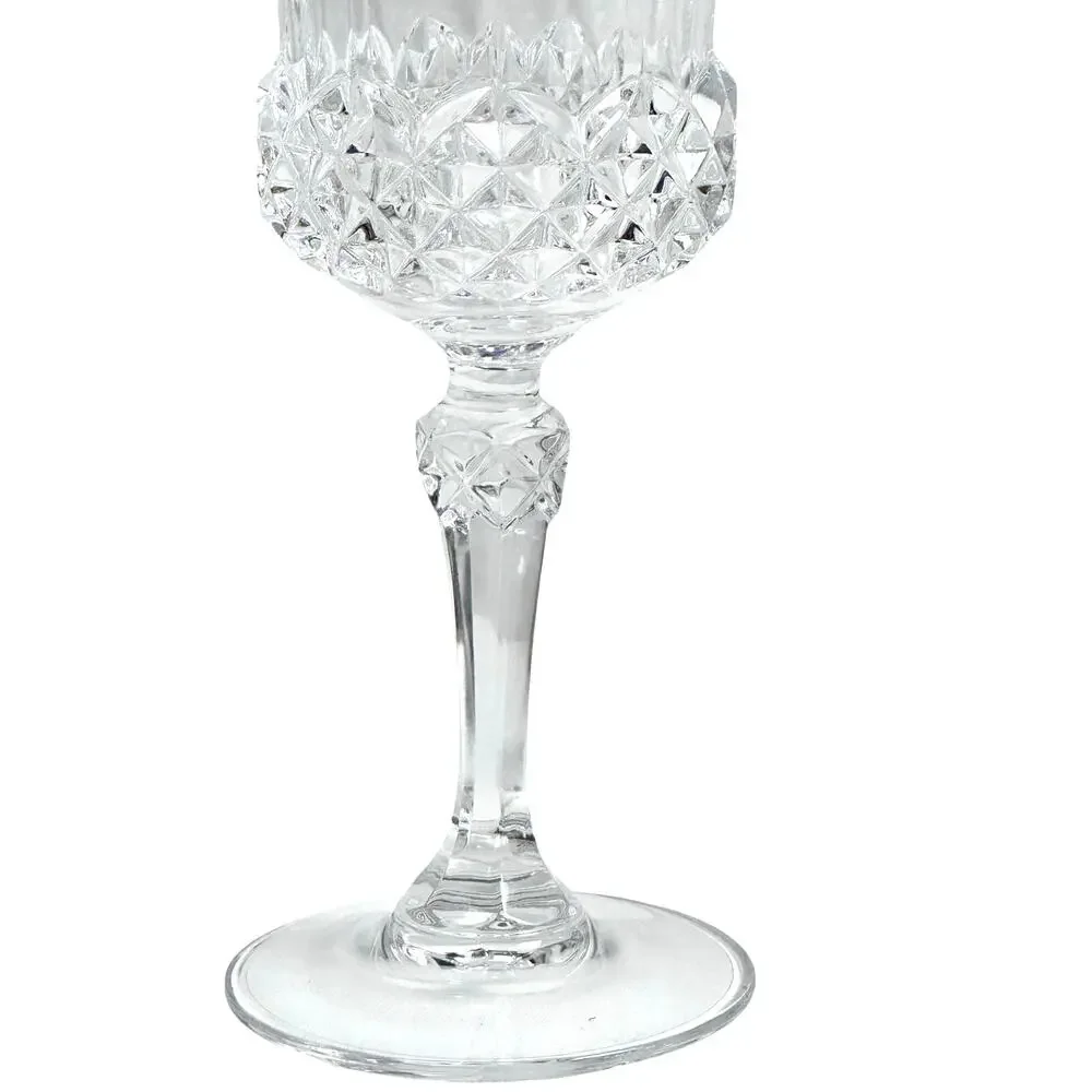 Cristal D'Arques Durand Valencay Gold Rim Lead Crystal 7